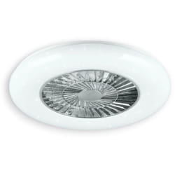 Trio Lighting - Plafoniera lampadario led effetto stellato 40W con termoventilatore integrato aria calda e fredda Visby