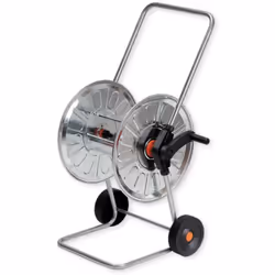 Questo carrello avvolgitubo è perfetto per il tuo giardino! In acciaio resistente, supporta tubi fino a 80 mt e grazie al suo ...