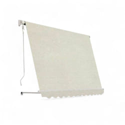 Tenda da balcone para sole a caduta senza cassone 300x250 cm tinta unita beige con profili in alluminio