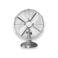 No Brand - Ventilatore da tavolo da appoggio in acciaio old style inclinazione regolabile diametro 40 cm