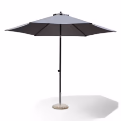 Descrizione del Prodotto L'ombrellone da giardino con un design raffinato, dal colore nero elegante e telo grigio, è la soluz ...