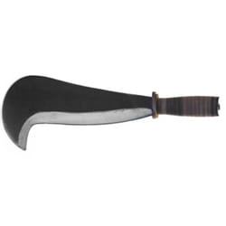 Roncola tipo con lama in acciaio forgiato 29 cm e manico in cuoio