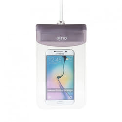 Aiino AIUN55WPCV-SEABK custodia per cellulare 14 cm (5.5") Custodia a sacchetto Nero, Trasparente