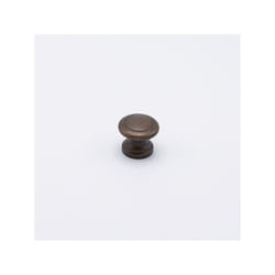 Poliplast - Pomolo tondo effetto rame con cerchio inciso nel centro 32x27mm - 021 Small