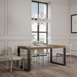 Tavolo allungabile a 284 cm tecno 90X180 Noce