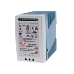 Mean Well - mw DRC-100A Alimentatore ac/dc 100W montaggio Su Guida din con Funzione di Carica Batteria (ups) Output 12Vdc at 4,5A
