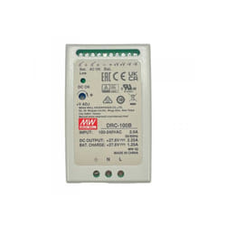Mean Well - mw DRC-100B Alimentatore ac/dc 100W montaggio Su Guida din con Funzione di Carica Batteria (ups) Output 24-30Vdc at 2.25A e 27.6Vdc at
