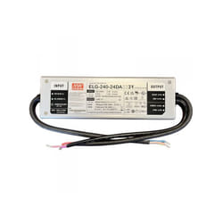 Mean Well - mw ELG-240-24DA-3Y Alimentatore Dimmerabile dali IP67 240W 24V 10A Input 220V e 110V