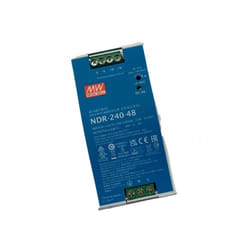 Mean Well - mw NDR-240-48 Trasformatore Rotaia Industriale 48V 240W 5A Barra Guida din Rail Power Supply Input 220V 110V
