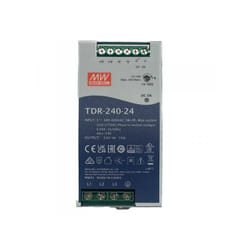 Mean Well - mw TDR-240-24 Alimentatore din rail 240W 24V 10A Input 380V Trifase Per Uso Industriale