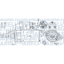 Motorino di avviamento MAGNETI MARELLI 063721114010