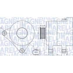 Generatore di corrente rotante MAGNETI MARELLI 063731986010