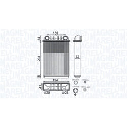 Scambiatore calore MAGNETI MARELLI 350218512000