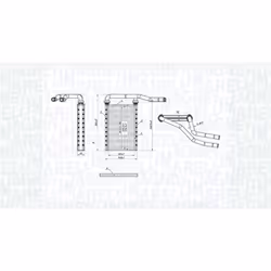Scambiatore di calore, riscaldamento interno MAGNETI MARELLI 350218490000