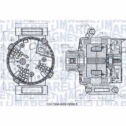 Generatore di corrente rotante MAGNETI MARELLI 063731546110