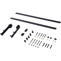 Homcom - Kit Binario e Rulli per Porta Scorrevole in Acciaio Nero