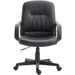 Vinsetto - Sedia da Ufficio Girevole ed Ergonomica con Altezza Regolabile Nero