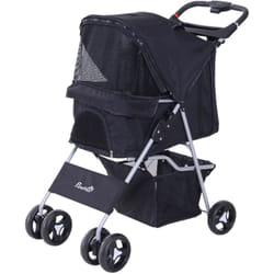 Pawhut - Passeggino per Cani Gatti Animali Domestici Pieghevole