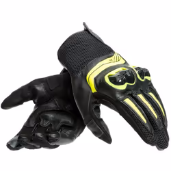 Dainese Mig 3 Unisex Guanti Moto, nero-giallo, dimensione M per uomo