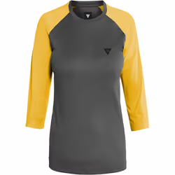 Dainese High Gravity Bondi Maglia per la bicicletta da donna, grigio-giallo, dimensione S per donne