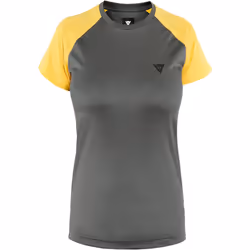 Dainese High Gravity Ramla Maglia per la bicicletta da donna, grigio-giallo, dimensione S per donne