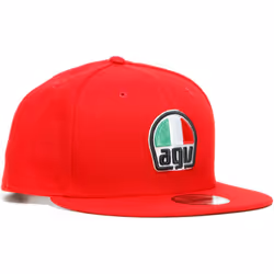 AGV 9Fifty Snapback superare, rosso per uomo