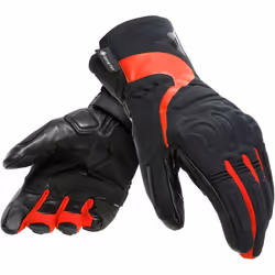 Dainese Nebula Gore-Tex Guanti da moto da donna, nero-rosso, dimensione 2XS per donne