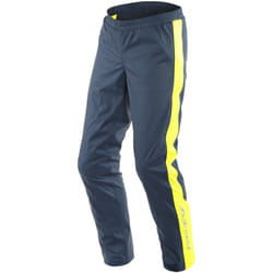 Dainese Storm 2 Pantaloni da pioggia motociclistica, blu-giallo, dimensione XS per uomo