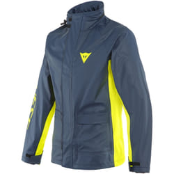 Dainese Storm 2 Giacca Pioggia Moto, blu-giallo, dimensione S per uomo