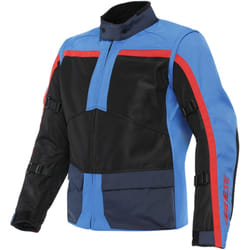 Dainese Outlaw Tex Giacca tessile moto, nero-rosso-blu, dimensione 54 per uomo