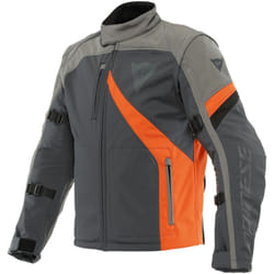 Dainese Ranch Tex Giacca tessile moto, nero-grigio-arancione, dimensione 48 per uomo