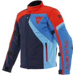 Dainese Ranch Tex Giacca tessile moto, rosso-blu, dimensione 46 per uomo
