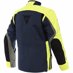 Dainese Alligator Tex Giacca tessile moto, blu-giallo, dimensione 52 per uomo