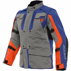 Dainese Alligator Tex Giacca tessile moto, grigio-blu, dimensione 48 per uomo