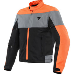 Dainese Elettrica Air Tex Giacca tessile moto, nero-arancione, dimensione 48 per uomo