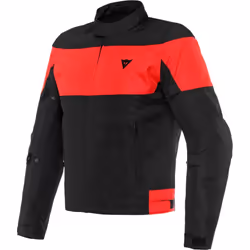 Dainese Elettrica Air Tex Giacca tessile moto, nero-rosso, dimensione 48 per uomo