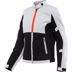 Dainese Risoluta Air Tex Giacca tessile da donna, nero-grigio-rosso, dimensione 42 per donne