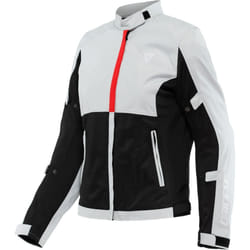 Dainese Risoluta Air Tex Giacca tessile da donna, nero-grigio-rosso, dimensione 42 per donne