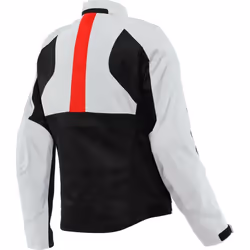 Dainese Risoluta Air Tex Giacca tessile da donna, nero-grigio-rosso, dimensione 42 per donne
