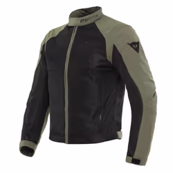 Dainese Sevilla Air Tex Giacca tessile moto, nero-verde, dimensione 60 per uomo