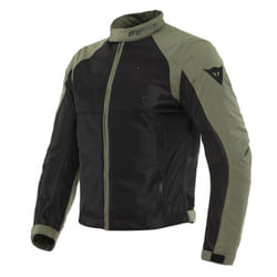 Dainese Sevilla Air Tex Giacca tessile moto, nero-verde, dimensione 62 per uomo