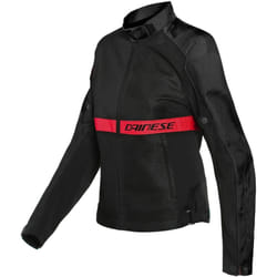 Dainese Ribelle Air Tex Giacca tessile moto da donna, nero-rosso, dimensione 46 per donne