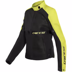 Dainese Ribelle Air Tex Giacca tessile moto da donna, nero-giallo, dimensione 40 per donne