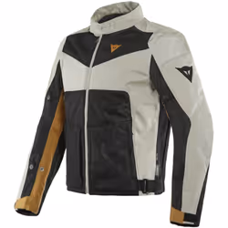 Dainese Sauris 2 D-Dry Giacca tessile moto, nero-marrone, dimensione 46 per uomo