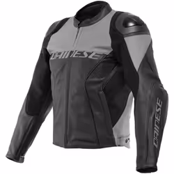 Dainese Racing 4 Giacca in pelle traforata per moto, nero-grigio, dimensione 44 per uomo - Vista aggiuntiva 2