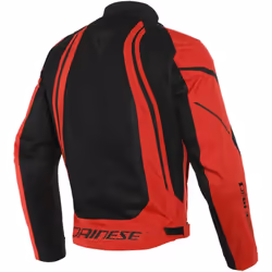 Dainese Air Crono 2 Tex Giacca tessile moto, nero-rosso, dimensione 46 per uomo