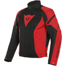 Dainese Air Crono 2 Tex Giacca tessile moto, nero-rosso, dimensione 50 per uomo