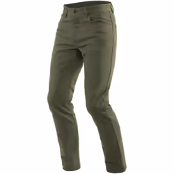 Dainese Casual Slim Pantaloni in tessuto motociclistica, verde, dimensione 39 per uomo