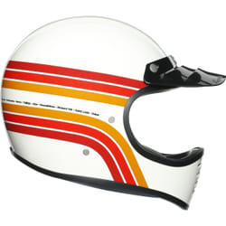AGV Legends X101 Dakar 87 Casco, bianco-rosso-arancione, dimensione XS per uomo