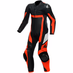 Dainese Gen-Z Abito in pelle perforata monopezza per bambini, nero-rosso, dimensione M 164